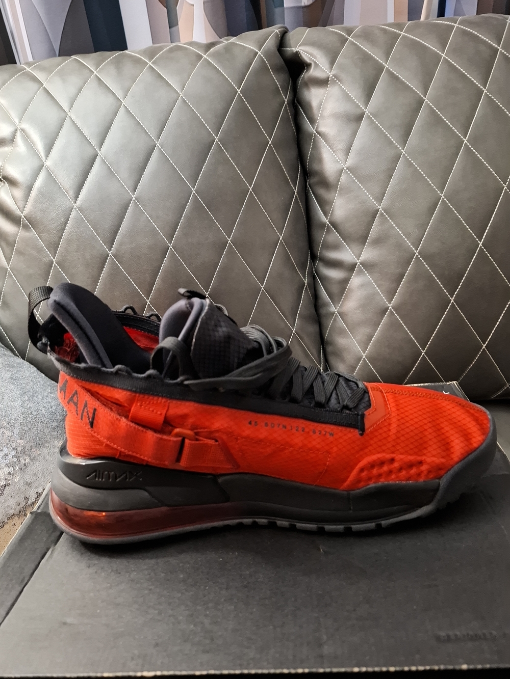 Nike Men's Red and Black Air Max Style Athletic Sneakers
